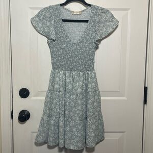Altar'd State Light Blue Floral Dress